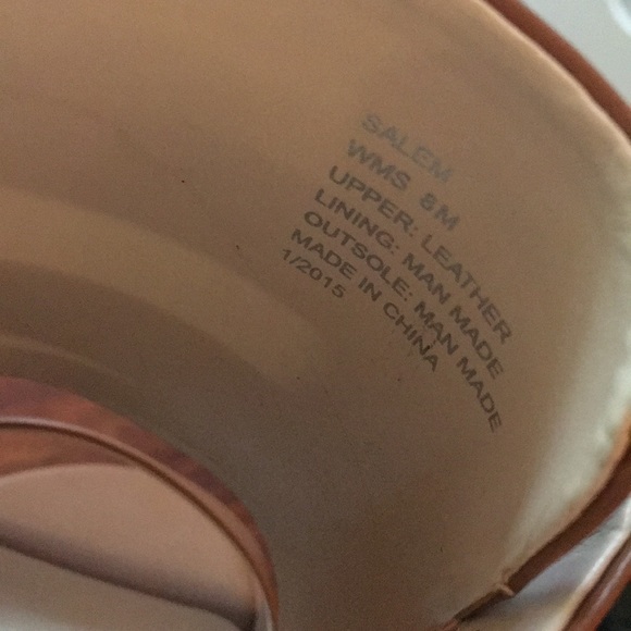 NEW - KENNETH COLE - SALEM HEEL - COGNAC - SIZE 8 - Picture 4 of 4